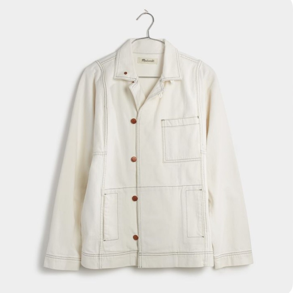Madewell X Where I Was From capsule collection white denim jacket